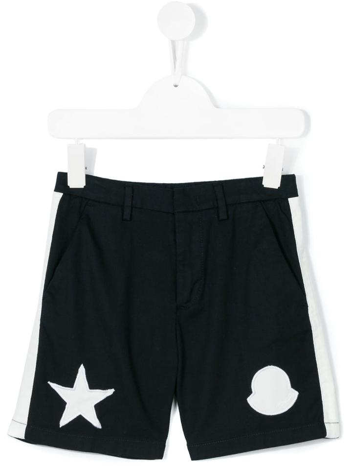 Moncler Kids - Track Shorts - Kids - Cotton/spandex/elastane - 8 Yrs, Blue