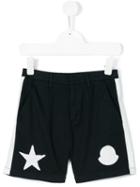 Moncler Kids - Track Shorts - Kids - Cotton/spandex/elastane - 8 Yrs, Blue