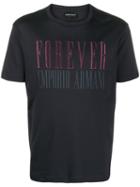 Emporio Armani Forever Print T-shirt - Blue