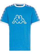 Charm's X Kappa Logo Crew Neck T Shirt - Blue