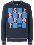 Vivienne Westwood Anglomania Check Print Sweatshirt - Blue