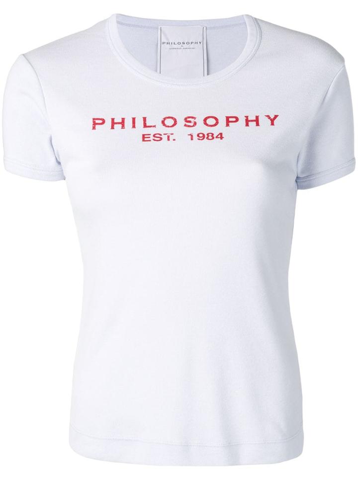 Philosophy Di Lorenzo Serafini Logo Patch T-shirt - Purple