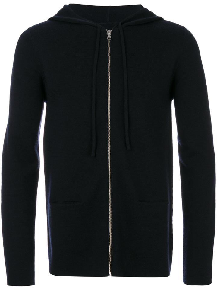 Natural Selection Zip Front Hooded Sweater - Blue