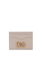 Dolce & Gabbana Dg Amore Logo Cardholder - Neutrals