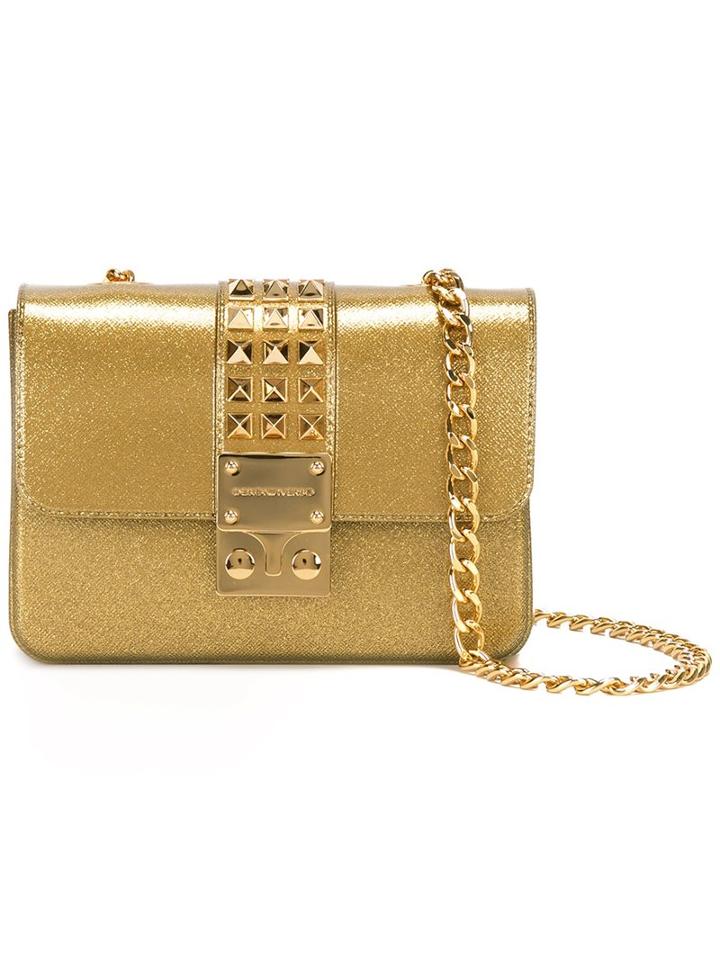 Designinverso 'amalfi' Shoulder Bag, Women's, Grey, Metal/polyurethane