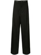 Necessity Sense Dobby Pleated Trousers - Black
