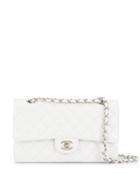 Chanel Pre-owned Double Flap Cc Chain Shoulder Bag - White