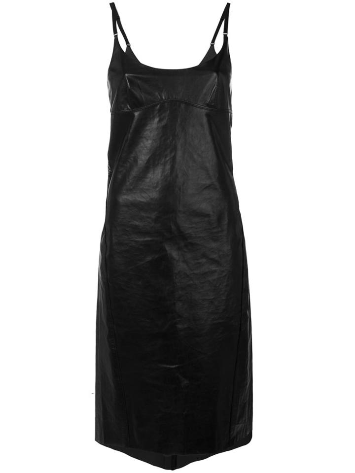 Nina Ricci - Flared Leather Dress - Women - Lamb Skin - 36, Black, Lamb Skin