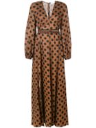 Zimmermann Juno Split Long Dress - Brown