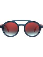 Carrera Round-frame Sunglasses - Blue