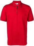 Brioni Zipped Placket Polo Shirt - Red