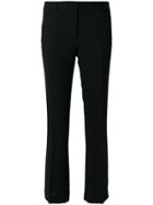 L'autre Chose Slim Fit Cropped Trousers - Black