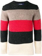 Junya Watanabe Man Colour Block Knit Jumper - Nude & Neutrals