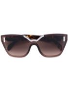 Prada Eyewear Oversized Tortoiseshell Sunglasses - Brown