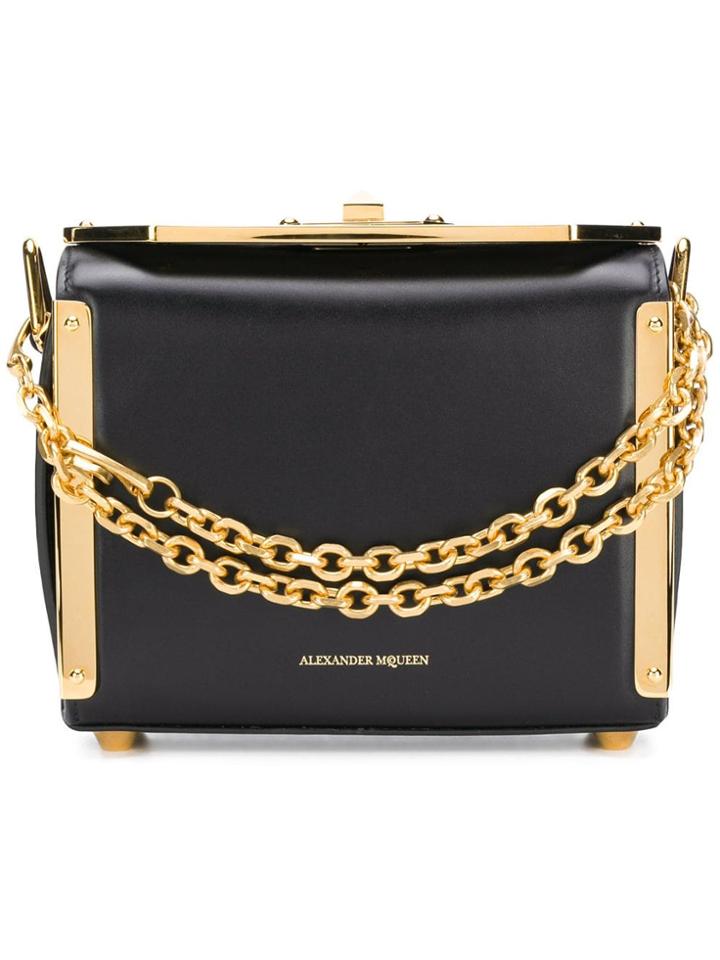 Alexander Mcqueen Mini Square Crossbody Bg - Black