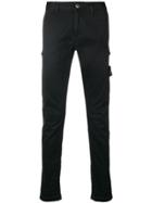 Stone Island Ruched Slim Trousers - Black