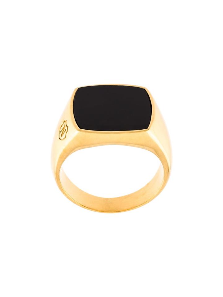 Nialaya Jewelry Onyx Cocktail Ring - Yellow & Orange