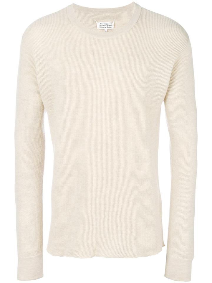 Maison Margiela Fitted Long-sleeve Sweater - Nude & Neutrals