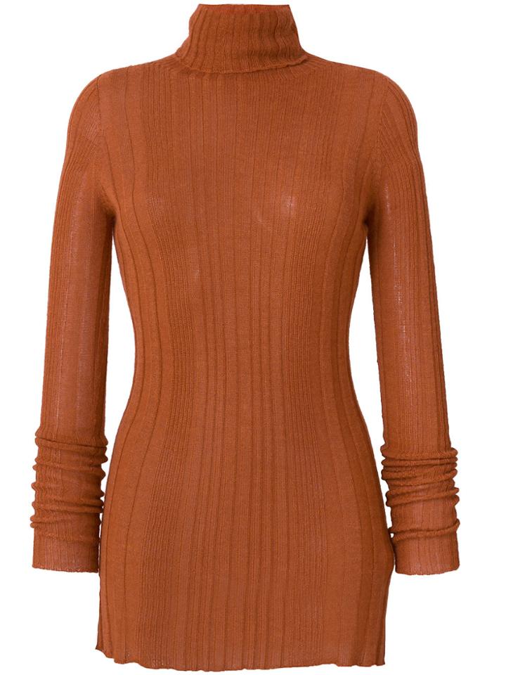 Roberto Collina Turtleneck Sweater - Yellow & Orange