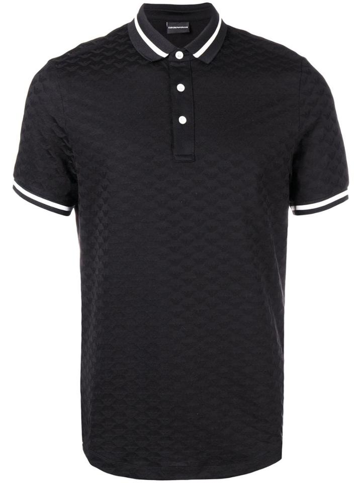 Emporio Armani Short-sleeve Polo Top - Black