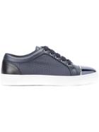 Louis Leeman Contrast Toe Sneakers - Blue