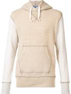 Junya Watanabe Comme Des Garçons Man Front Pockets Drawstring Hoodie, Men's, Size: Medium, Nude/neutrals, Nylon/wool/alpaca
