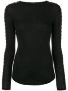 Balmain Studded Sweater - Black