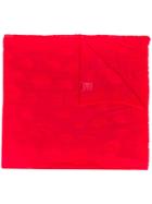 Alexander Mcqueen Polka Dot Woven Scarf - Red