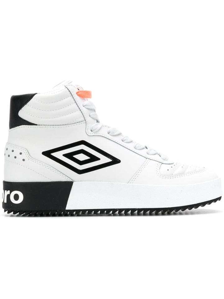 Umbro Projects Side Logo Hi-top Sneakers - White