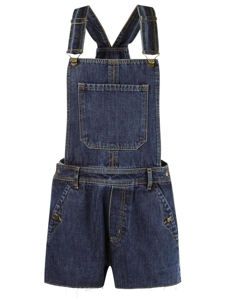 Talie Nk Denim Playsuit, Women's, Size: 44, Cotton