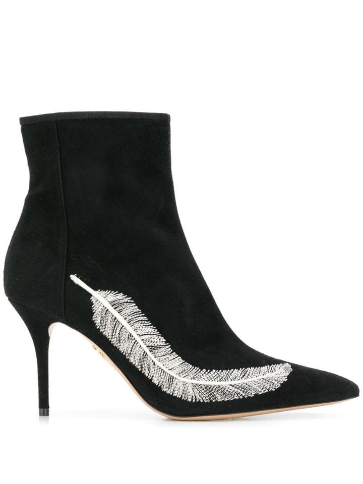 Charlotte Olympia Silvia 85 Boots - Black