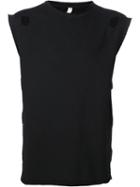 Damir Doma Distressed Sleeveless Sweatshirt, Men's, Size: Small, Black, Cotton
