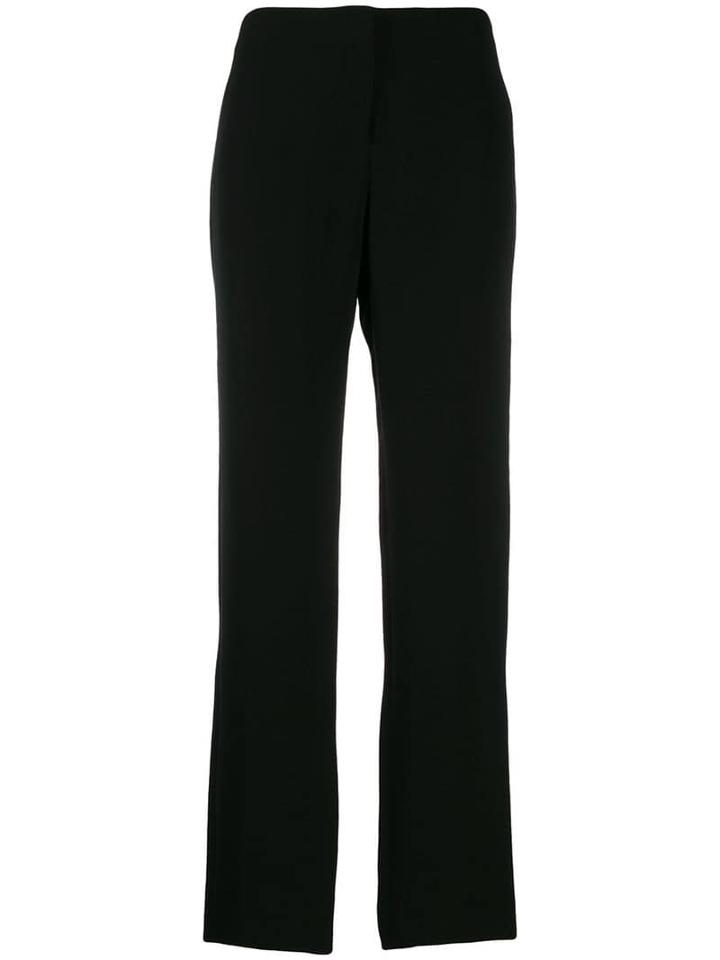 Giorgio Armani Pre-owned 1990's Straight-leg Trousers - Black