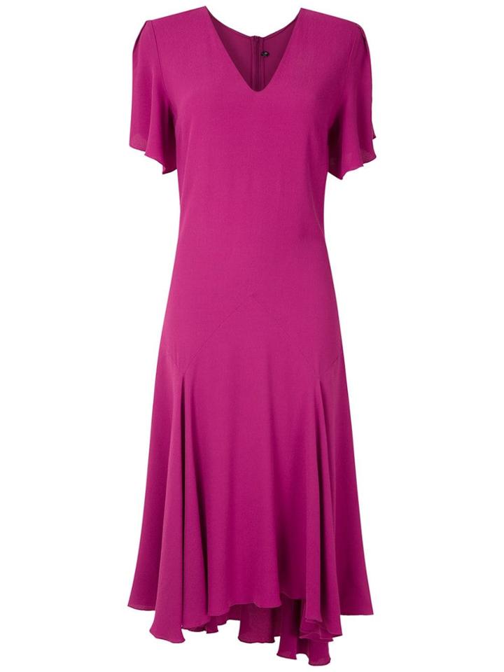 Reinaldo Lourenço Flared Midi Dress - Pink
