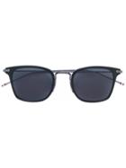 Thom Browne - Square Frame Sunglasses - Unisex - Acetate/metal (other) - 49, Black, Acetate/metal (other)