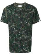 Yoshiokubo Dry Leaf Print T-shirt - Green