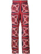 Valentino Bandana Print Trousers - Red
