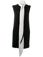Givenchy Contrast Scarf Collar Dress - Black