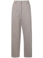 Cédric Charlier Checked Trousers - Black