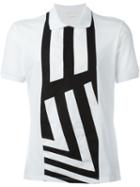Alexander Mcqueen - Striped Panel Polo Shirt - Men - Cotton - Xs, White, Cotton