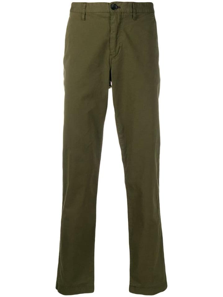 Ps Paul Smith Straight-leg Cotton Chinos - Green