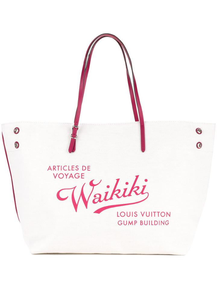 Louis Vuitton Vintage Cabas Waikiki Tote Bag - White