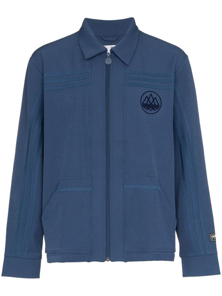 Adidas Zipped Track Top - Blue
