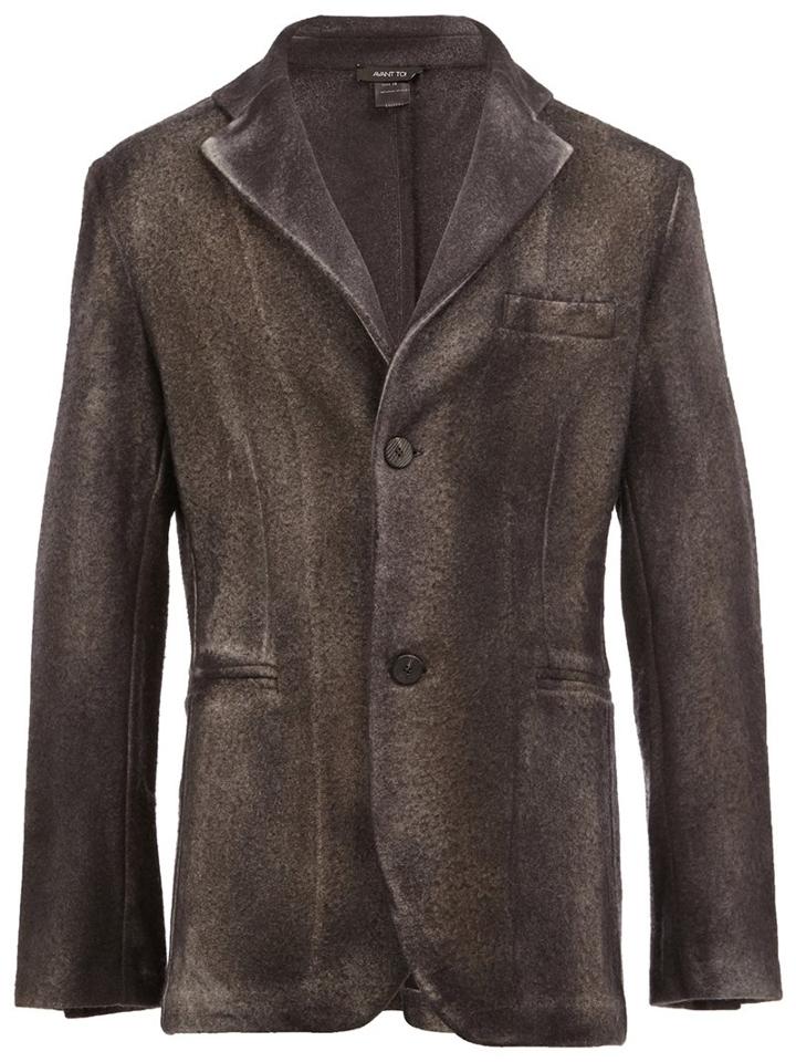 Avant Toi Buttoned Jacket, Men's, Size: Small, Grey, Cashmere/merino