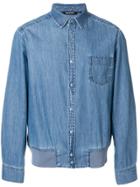 Neil Barrett Elasticated Waist Denim Shirt - Blue