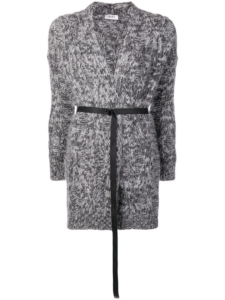Liu Jo Belted Cardigan - Grey