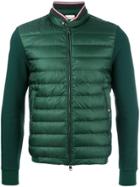 Moncler Padded Front Zipped Sweatshirt - Green