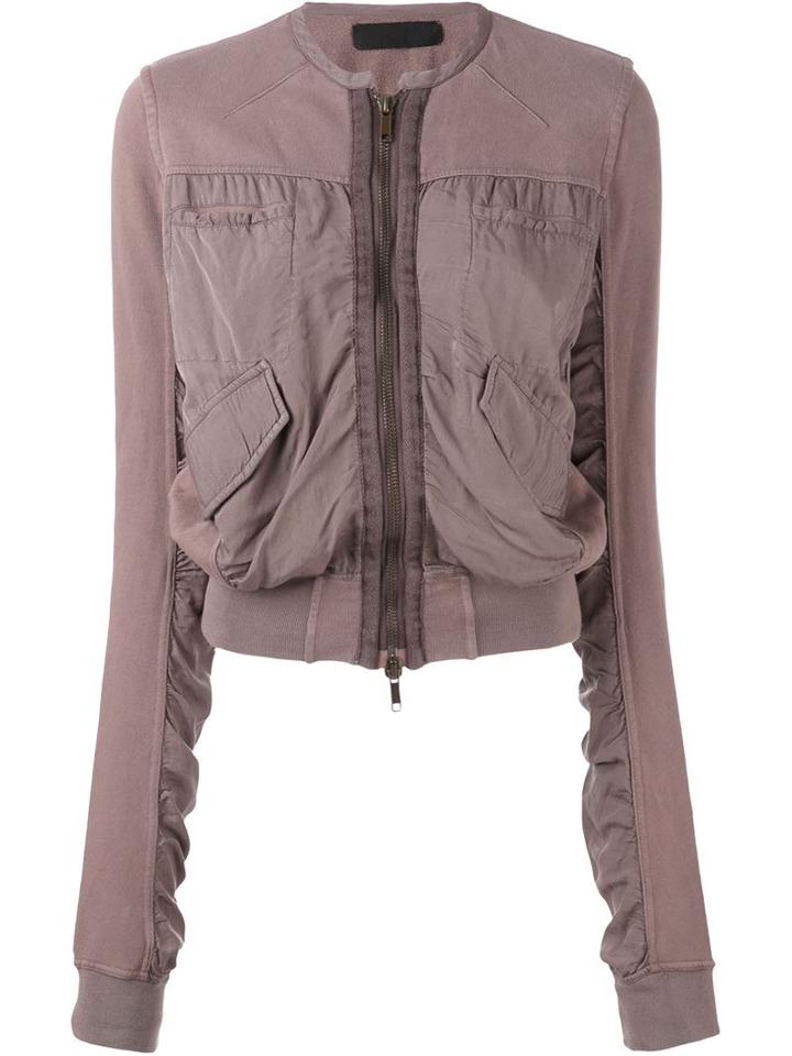 Haider Ackermann Zipped Bomber Jacket, Women's, Size: 40, Pink/purple, Cotton/viscose