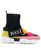 Emilio Pucci City Hi-top Sneakers - Pink & Purple