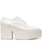 Simone Rocha Cream Leather 90 Creepers - White